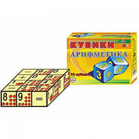 Кубики "Арифметика ТехноК", 12 кубиков Toys Shop