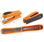 Степлер пластиковий, 20 аркушів, скоби №24, 26, асорті Comix (B3027), фото 2