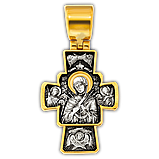 Хрест срібний Розп'яття. Ікона Божої Матері «Семістрельна, фото 4