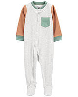 Флисовая пижама человечек с закрытой стопой для мальчика Картерс 5Т (105-110 см; 17-19 кг)