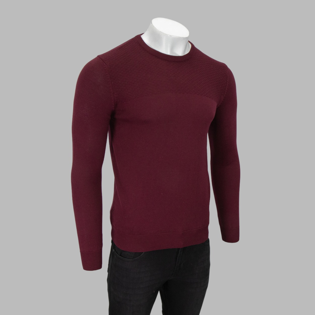 Реглан чоловічий Tony Montana T1236 BORDO 50% бавовна 50% акрил M(Р)