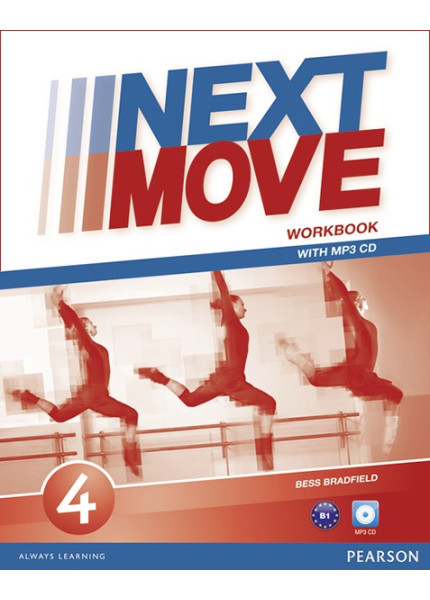 Книга "Next Move 4 Workbook & MP3 Audio Pack" Pearson Англійська для підлітків Робочий зошит з диском
