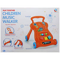 Каталка-ходунки "Music Walker" (помаранчева) Toys Shop