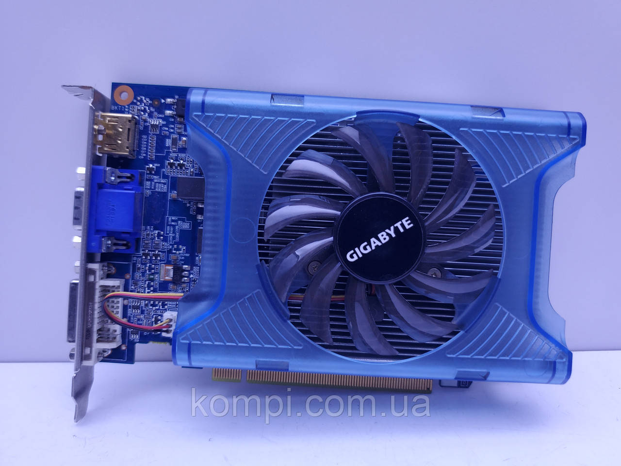 Відеокарта GIGABYTE GeForce GT 220 1GB (GDDR3,128 Bit,HDMI,PCI-Ex,Б/у), фото 1