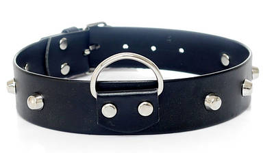 Нашийник зі штучної шкіри з шипами Fetish Boss Series - Collar with studs, BS3300097