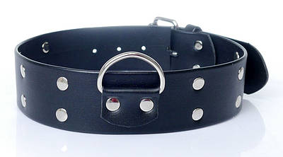 Нашийник зі штучної шкіри з шипами Fetish Boss Series - Collar with studs, BS3300098