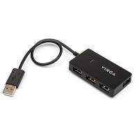 Концентратор Vinga USB2.0 to 4*USB2.0 HUB (VHA2A4) d