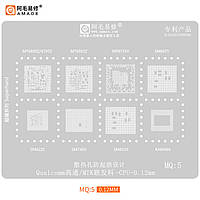 Трафарет BGA MQ5 MT6895Z/8795Z/MT6983Z/MT8176V/SM8475/SM6225/SM7450/SM8550/RAM496 (0.12mm) Amaoe