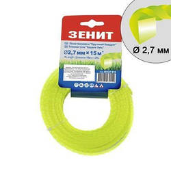 Жилка косильна Зеніт плетена "Кручений квадрат" 2,7 мм х 15 м 40527015 smart