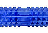 Масажний ролик EasyFit Grid Roller 45 см v.2.2 Синій, Ролер масажний, Ролер для тіла, фото 3