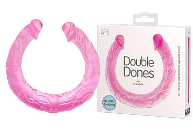 Подвійний фалоімітатор "Double Dong" BI-040015 PINK