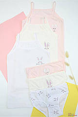 ОПТОМ Комплект майка та трусики "Кролик" для дівчинки 5-6 років (5-6 років) Katamino 8680652794131 3-4 роки