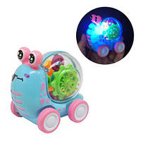 Игрушка "Улитка" инерционная, со светом (голубая) Toys Shop