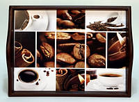 Поднос на подушке с ручками "Coffee" 49*36*8 (6021-6)