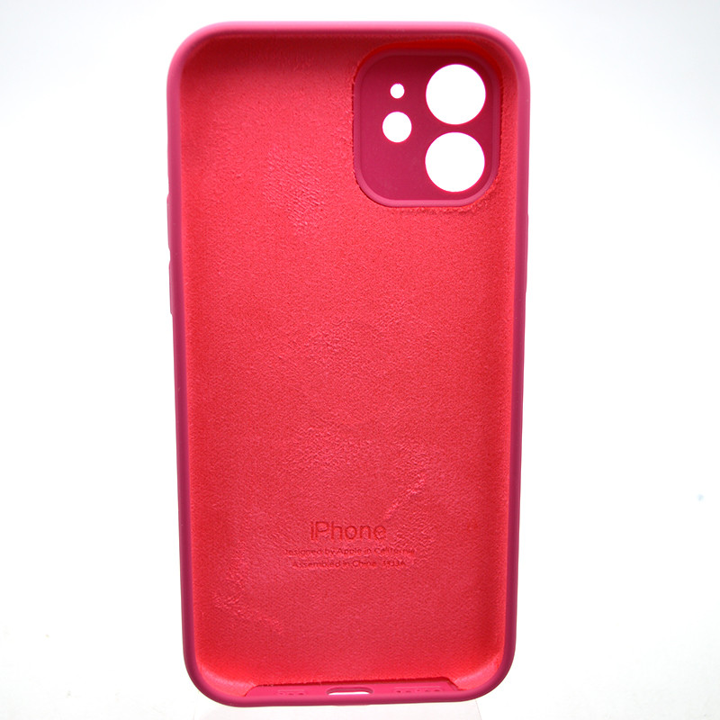 Силіконовий чохол накладка Silicon Case Full Camera для iPhone 12 Dragon Fruit Color, фото 2
