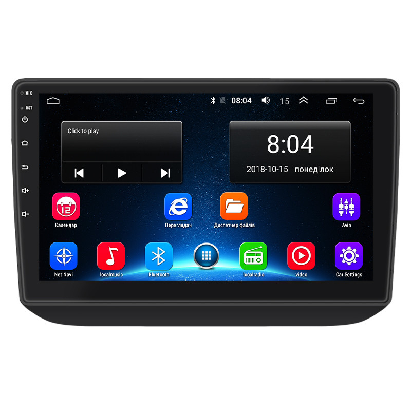 Штатна магнітола екран 10" Lesko для Skoda Fabia II 2007-2010 2/32Gb/ Wi-Fi Optima Шкода