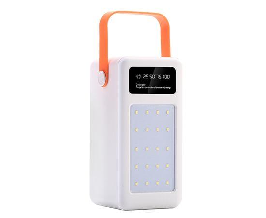 Корпус Multi-powerbank S28 під елементи 18650 (до 28 шт) 22.5W з ліхтарем (Білий)