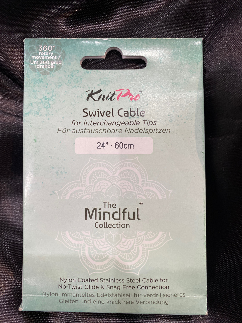 36603 Поворотний кабель бірюзового кольора Mindful 60 см, фото 1