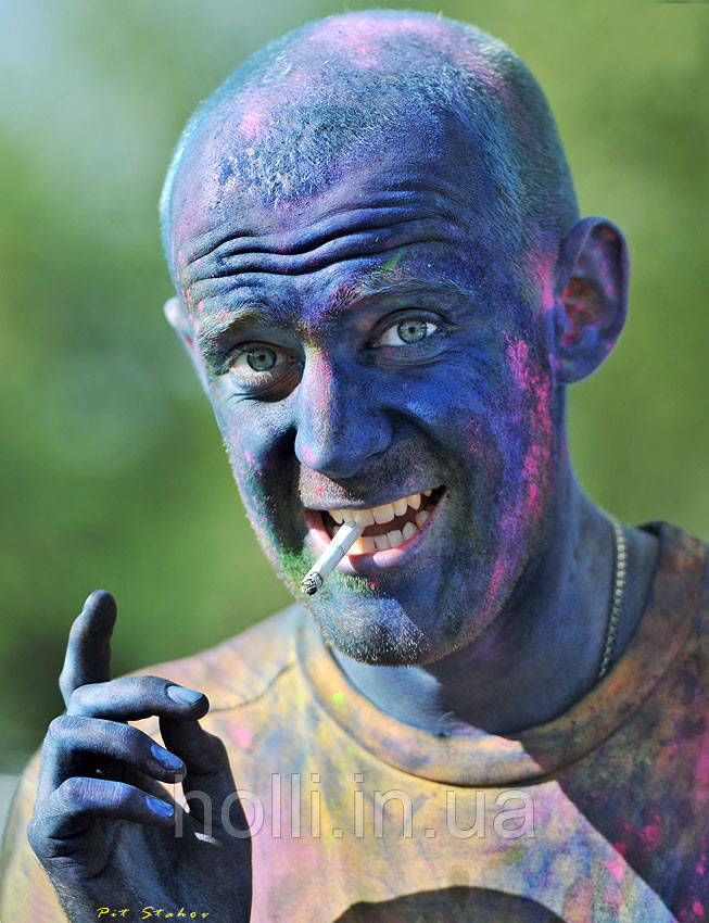 Краска Холи (Гулал), Синяя, для фотосессий, фестивалей - фото 2 - id-p367070676
