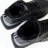 Кросівки чорні зимові жіночі теплі, фото 6