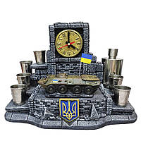 Настольная сувенирная декоративная подставка для дома, Военный подарок для мужчин "Украинський БТР-80"
