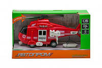 Вертолет музыкальный из серии "Автопром", красный Toys Shop