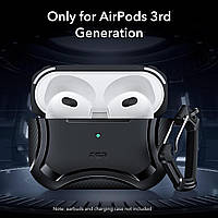 Протиударний чохол з карабіном ESR Cyber Armor Tough HaloLock Magsafe для AirPods Pro 2 (2023/2022/2019), фото 4