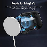 Протиударний чохол з карабіном ESR Cyber Armor Tough HaloLock Magsafe для AirPods Pro 2 (2023/2022/2019), фото 6