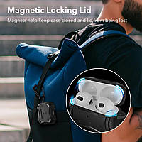 Протиударний чохол з карабіном ESR Cyber Armor Tough HaloLock Magsafe для AirPods Pro 2 (2023/2022/2019), фото 9