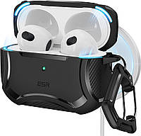 Протиударний чохол з карабіном ESR Cyber Armor Tough HaloLock Magsafe для AirPods Pro 2 (2023/2022/2019), фото 2