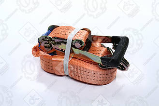 Стяжка вантажу, 3t. 50mm.x14m.(0.5+13.5) прорезин. ручка  DK-3906