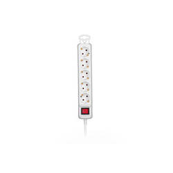 Мережевий подовжувач 2E 5XSchuko з вимикачем,1.5м, white 2E-U05ESM1.5 smart
