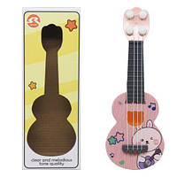 Гитара четырехструнная "Ukulele" (розовая) Toys Shop