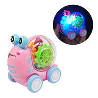 Игрушка "Улитка" инерционная, со светом (розовая) Toys Shop