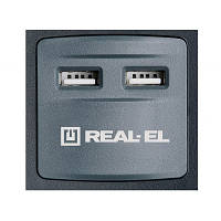Сетевой фильтр питания REAL-EL RS-8F USB CHARGE 3m, black (EL122300004) d