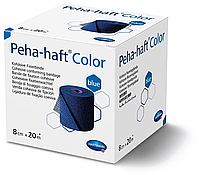 Бинт когезивный самофиксирующийся синий Peha-haft Color 8см х 20м