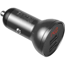 АЗП блочок Baseus 24W 2USB Digital Display (CCBX-0G), фото 4