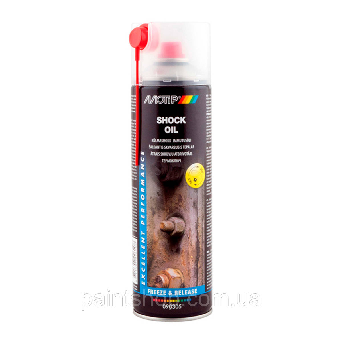 Мастило проникне антикорозійне термоключ Motip Shock Oil -30 °C 500 мл, фото 1