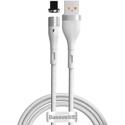 Кабель Baseus USB Lightning Magnetic 2.4A Zinc color 1m, фото 2