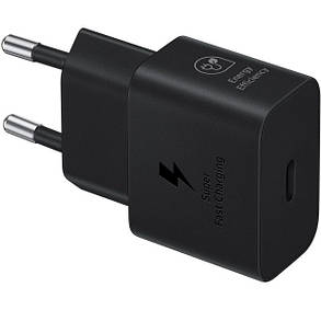 МЗП блочок Samsung 25W USB-C (EP-T2510NBEGEU) black UA, фото 1