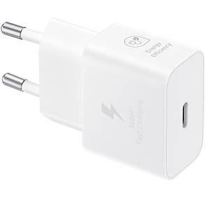 МЗП блочок Samsung 25W USB-C (EP-T2510NWEGEU) white UA, фото 1