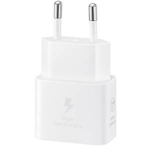МЗП блочок Samsung 25W USB-C (EP-T2510NWEGEU) white UA, фото 3