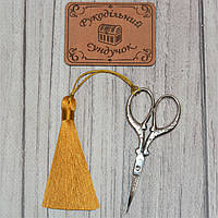 Китиця для ножиць 8 см (руда)