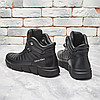 Чоловічі зимові шкіряні кросівки, черевики (натуральна шкіра) чорні на хутрі, чоловіче взуття на зиму, розмір 40 41 42 43 44 45, фото 6