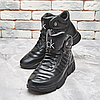 Чоловічі зимові шкіряні кросівки, черевики (натуральна шкіра) чорні на хутрі, чоловіче взуття на зиму, розмір 40 41 42 43 44 45, фото 2
