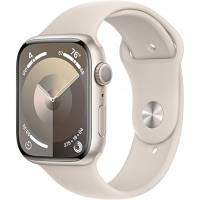 Смарт-часы Apple Watch Series 9 GPS 41mm Starlight Aluminium Case with Starlight Sport Band - S/M (MR8T3QP/A)