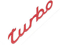 Надпись Turbo Шильдик Porsche на крышку багажника 95855967700
