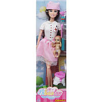 Кукла "Медсестра" с ребенком (в розовой юбке) Toys Shop