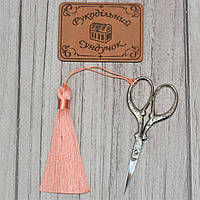 Китиця для ножиць 8 см (персикова)