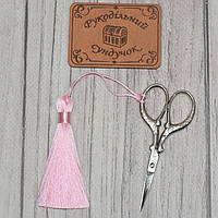 Китиця для ножиць 8 см (ніжно-рожева)